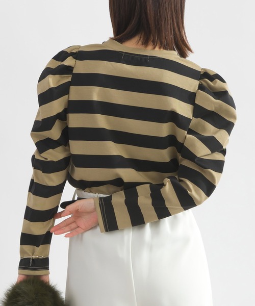 PICCIN（ピッチン） tシャツ 袖ギャザーカットソー レディース
