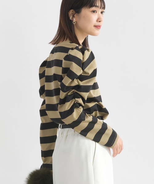 PICCIN（ピッチン） tシャツ 袖ギャザーカットソー レディース