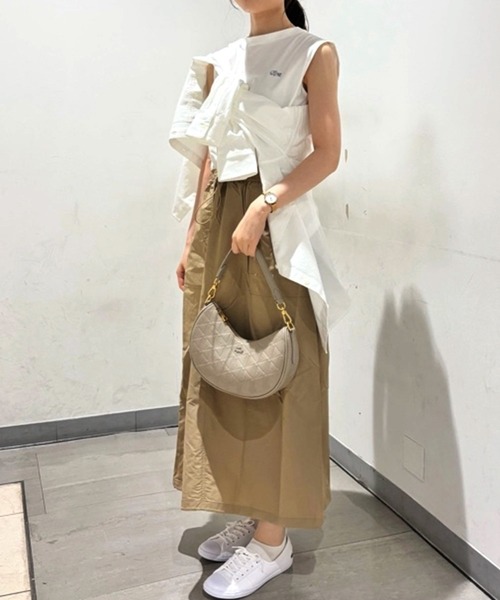 LACOSTE（ラコステ） ワンピース 異素材切り替え バルーンシルエット