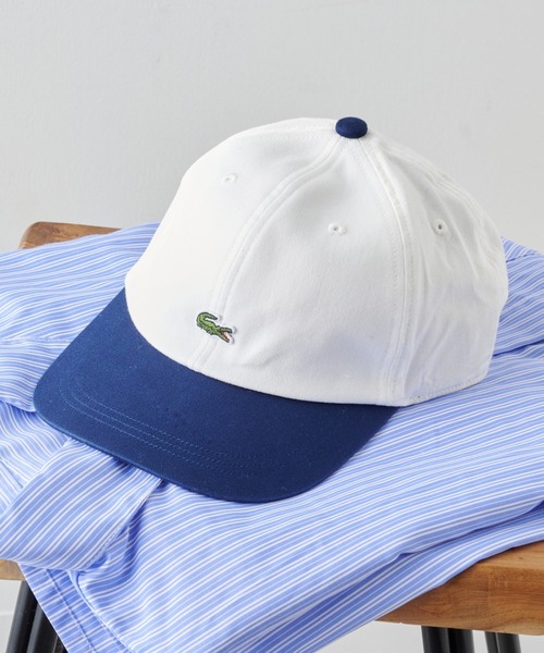 LACOSTE（ラコステ） キャップ 帽子 メンズ 「LACOSTE」バイカラーワン