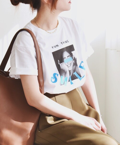 quaranciel tシャツ ANGE IN DISGUISE:「手洗い可能」コットン