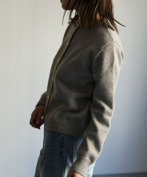 「ap retro」 ニットカーディガン FREE アイボリー レディース_画像5