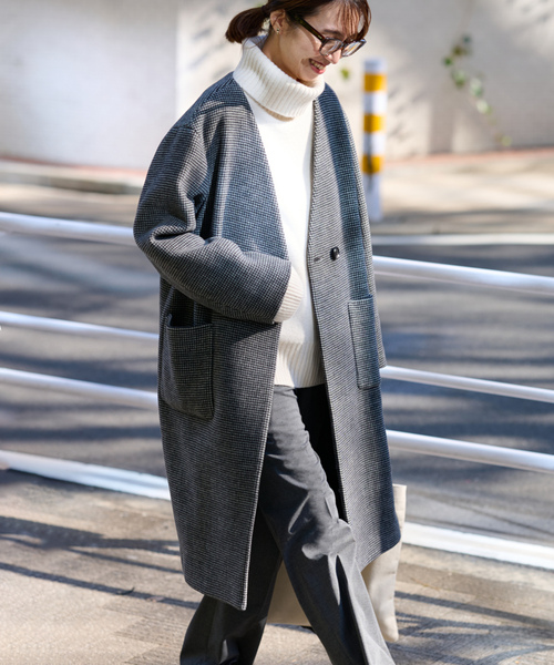 FRAMeWORK（フレームワーク） ノーカラーコート 38 ブラック