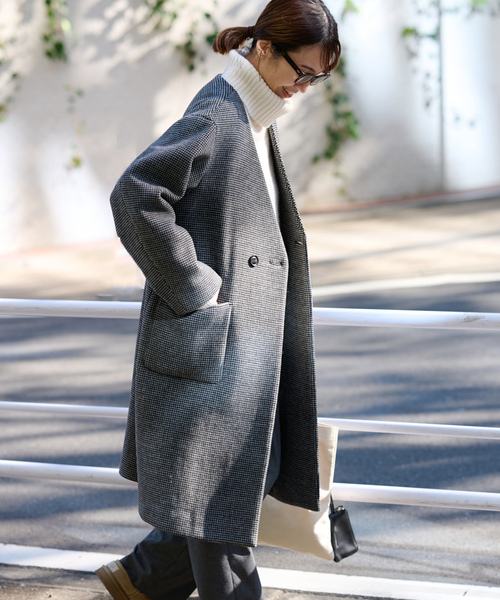 FRAMeWORK（フレームワーク） ノーカラーコート 38 ブラック