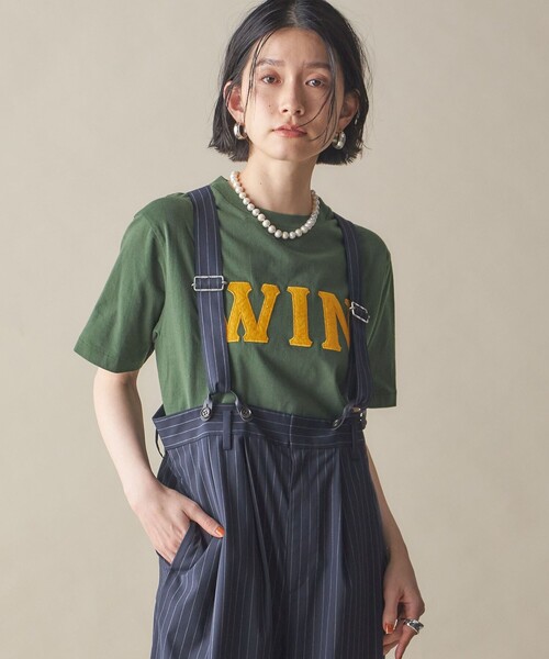 tシャツ NINE CASE:「洗濯機可能」パッチワーク ロゴ TEE レディース SHIPS tシャツ NINE CASE:「洗濯機可能」パッチワーク ロゴ TEE