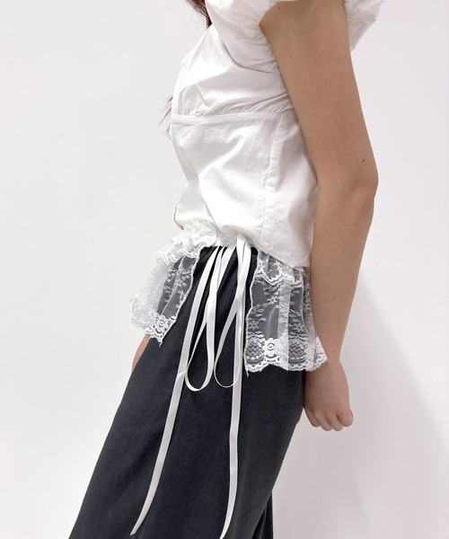 レディース 完売品♡ DIESEL ベルト ギミック レースレイヤードスカート