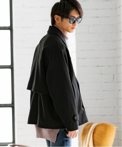 「ADMIX/ATELIER SAB MEN」 ピーコート 50 ライトブルー メンズ_画像2