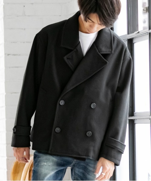 「ADMIX/ATELIER SAB MEN」 ピーコート 50 ライトブルー メンズ_画像4