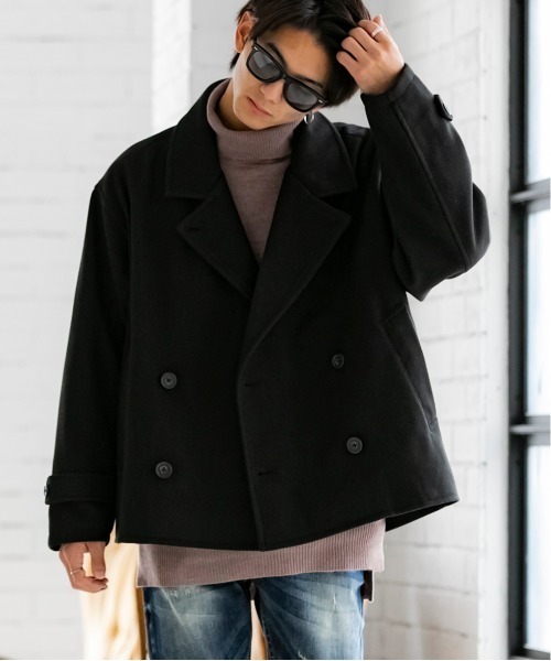 「ADMIX/ATELIER SAB MEN」 ピーコート 50 ライトブルー メンズ_画像5