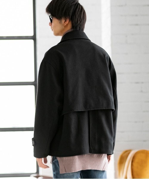 「ADMIX/ATELIER SAB MEN」 ピーコート 50 ライトブルー メンズ_画像7