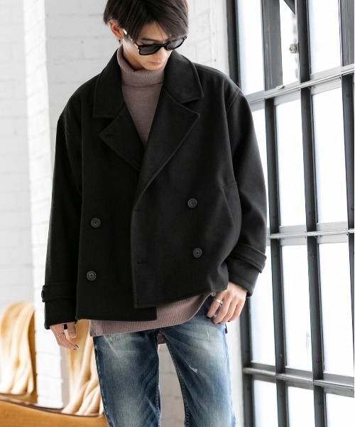 「ADMIX/ATELIER SAB MEN」 ピーコート 50 ライトブルー メンズ_画像8