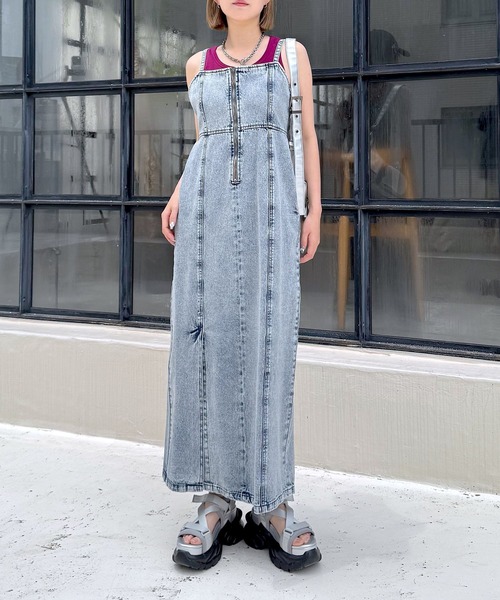 PAGEBOY（ページボーイ） ワンピース ライトデニムキャミワンピース