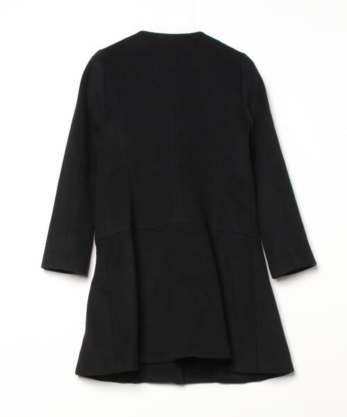 ESTNATION エストネーション＊ノーカラーコート36 ESTNATION（エストネーション） ノーカラーコート 36 ブラック