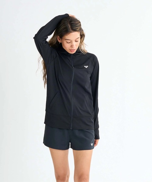ロキシー ROXY HISTORICAL LOGO HOOD （ブラック） Roxy HISTORICAL LOGO HOODIE ウィメンズ ラッシュガード