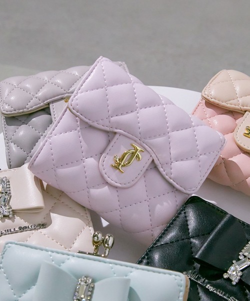 【収納がすっきりできる☆】JILL by JILL STUART ミニ財布 JILL by JILL STUART｜クロスJキルトウォレットシリーズ ミニ