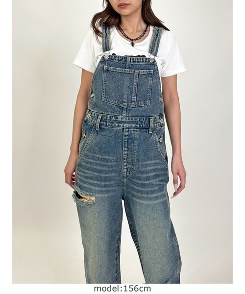 EVISU ☆エビス☆サロペット☆オーバーオール☆レディースデニム☆27インチ EVISU - 【1点もの】貴重 エビス オーバーオール サロペットの