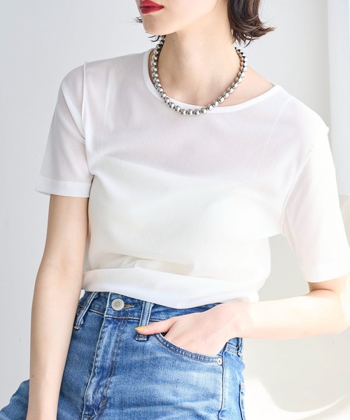 春夏 韓国シアーメッシュTシャツ 2色 meilmada tシャツ メッシュシアーTシャツ レディース : ZOZOTOWN