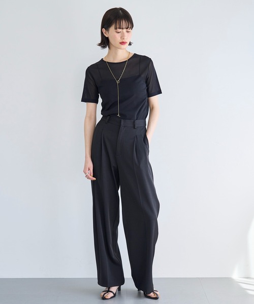 レースメッシュカットソー | AND ON JIONE STORE（アンドオン