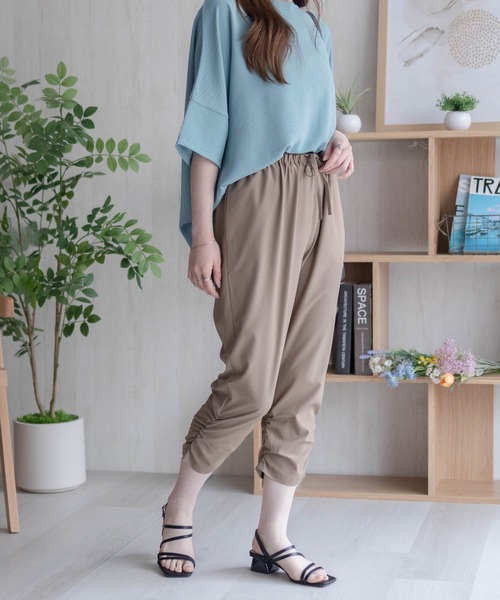NAVY パンツ 「接触冷感・ドライ・UVカット」nAvy SARARI 裾