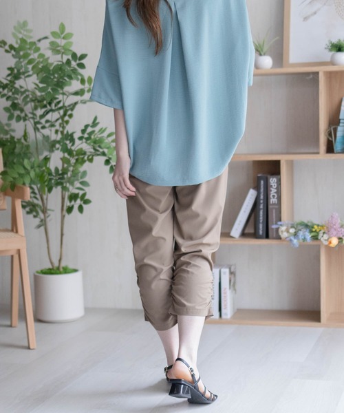 NAVY パンツ 「接触冷感・ドライ・UVカット」nAvy SARARI 裾