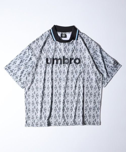 umbro ポロシャツ UMBRO アンブロ 総柄 フロントプリント