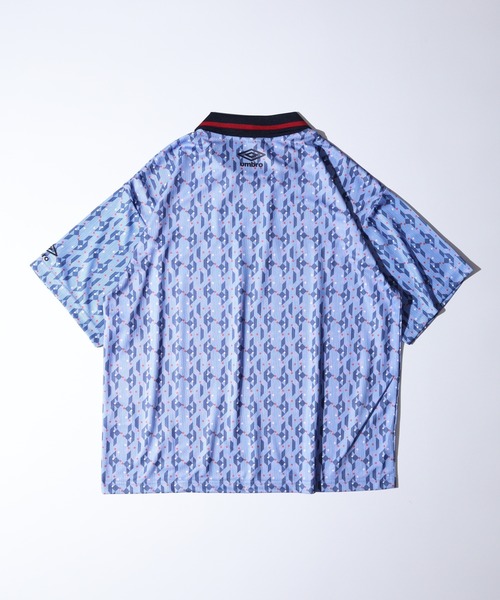 umbro ポロシャツ UMBRO アンブロ 総柄 フロントプリント
