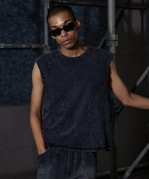 ANDER HUNK タンクトップ Overdyed Sleeveless T-shirt