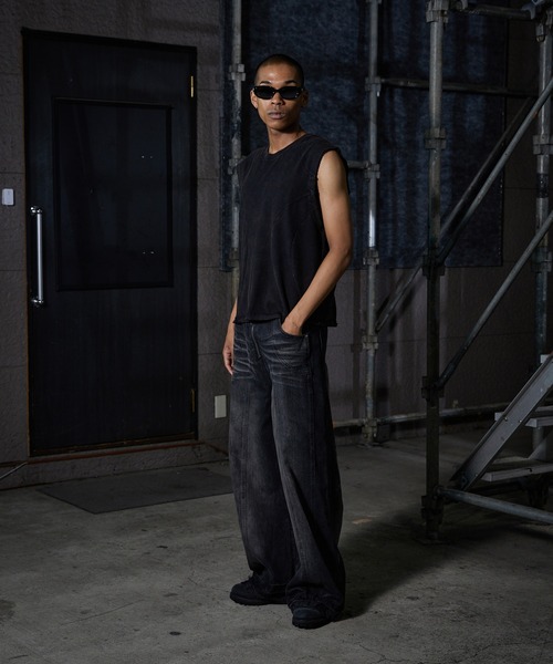 ANDER HUNK タンクトップ Overdyed Sleeveless T-shirt / オーバー