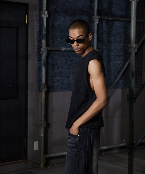 ANDER HUNK タンクトップ Overdyed Sleeveless T-shirt / オーバー