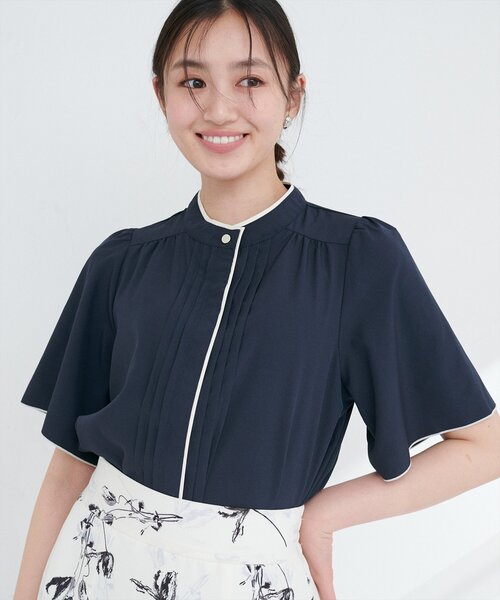 ブラウス シャツ タックスリーブシャツ レディース BAB ブラウス シャツ タックスリーブコンパクトシャツブラウス