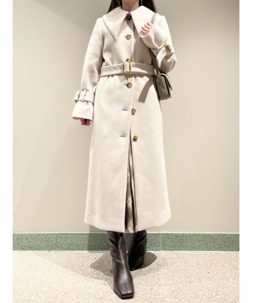 SNIDEL（スナイデル） ステンカラーコート 0 アイボリー レディース