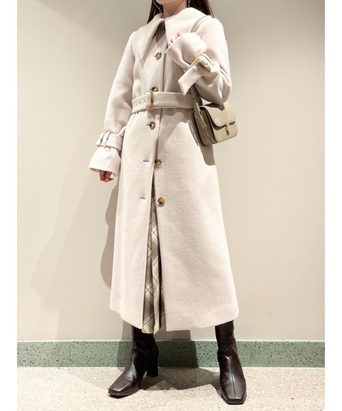 SNIDEL（スナイデル） ステンカラーコート 0 アイボリー レディース