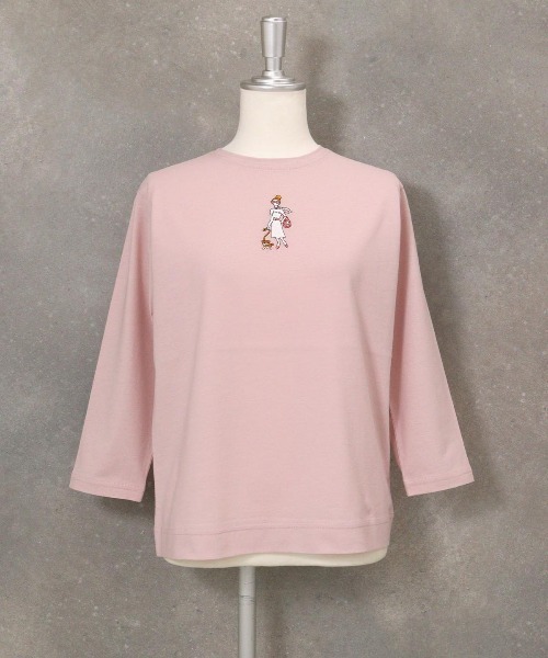 【 セール 30％OFF 】 イラスト刺繍Tシャツ 売れ筋商品|||スタジオピッコーネ レディース イラスト刺繍Tシャツ|スタジオピッコーネ - ゴルフウェアや婦人