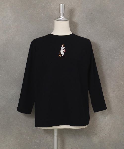 【 セール 30％OFF 】 スリット袖冷感刺繍Tシャツ 売れ筋商品|||スタジオピッコーネ レディース 接触冷感 STUDIO PICONE｜【スタジオピッコーネ公式】スリット袖冷感刺繍T
