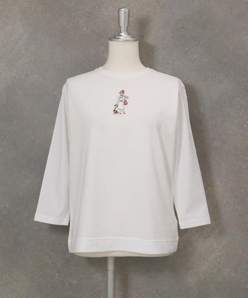 カットワーク刺繍冷感Ｔシャツ 売れ筋商品|||スタジオピッコーネ レディース 接触冷感 STUDIO PICONE｜【スタジオピッコーネ公式】カットワーク刺繍冷