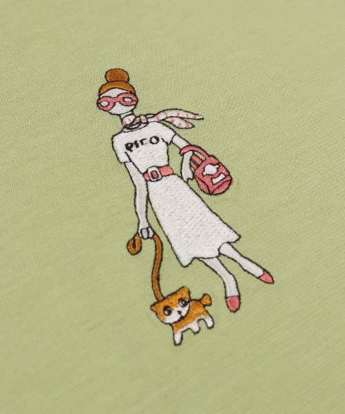【オンラインストア・店舗限定商品】UV冷感七分袖刺繍Tシャツ 売れ筋商品|||スタジオピッコーネ レディース 接触冷感 STUDIO PICONE｜【オンラインストア・店舗限定商品】UV冷感七分