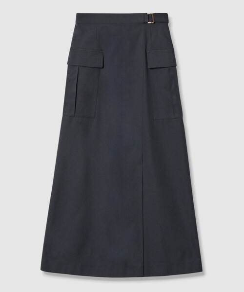 【allureville】ツイルストレッチサファリスカート ツイルストレッチサファリスカート|allureville OFFICIAL SITE