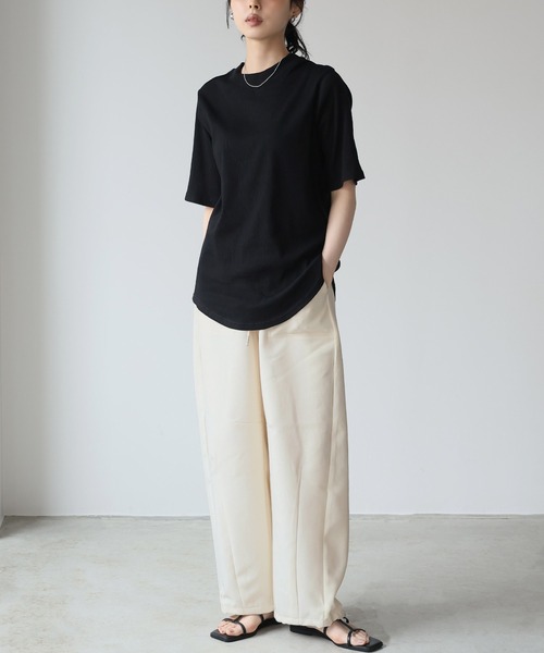 itto スラックス パンツ 「裾が絞れるドロスト付き」バレル