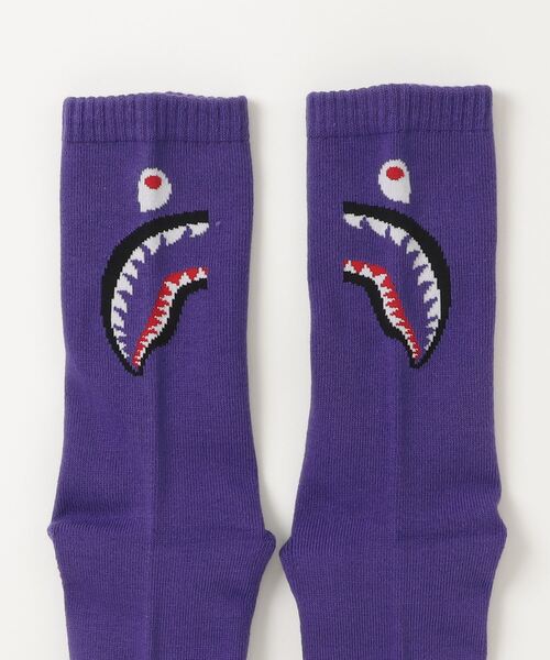 A BATHING APE 靴下 SHARK SOCKS メンズ : ZOZOTOWN Yahoo!店