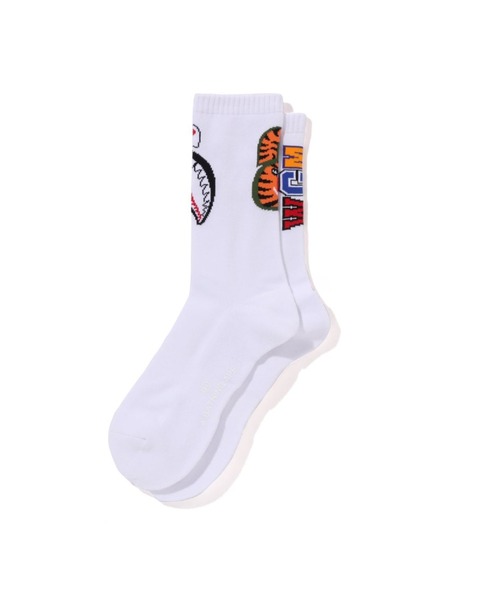 A BATHING APE 靴下 SHARK SOCKS メンズ : ZOZOTOWN Yahoo!店