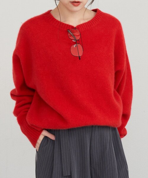 SHENERY（シーナリー） ニット セーター ファーウールクルーネック