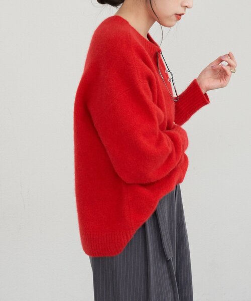 SHENERY（シーナリー） ニット セーター ファーウールクルーネック