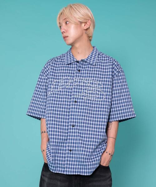 ピコカットシャツ PIKO（ピコ） シャツ ∴WEGO/PIKO別注チェックグラフィックシャツ