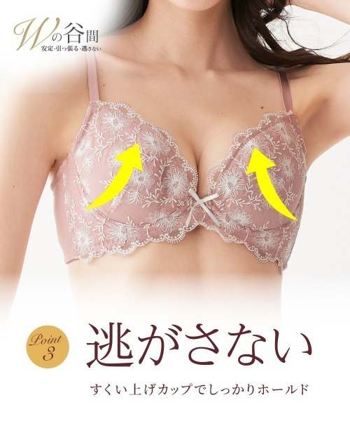 ニッセン（nissen） ブラジャー ショーツセット Wでバストをあげる