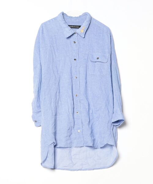..,MERCI 売れ筋商品|||メルシー シャツ トップス レディース Denim shirts Blue 楽天市場】merci（シャツ・ブラウス｜トップス）：レディース