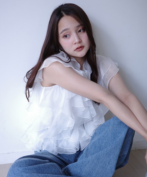 EIMY ISTOIRE（エイミーイストワール） ブラウス シャツ ボリューム 