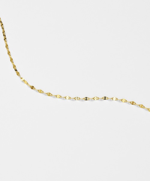 ネックレス シルバー925 フラワー エクレア チェーン 40cm レディース メンズの画像