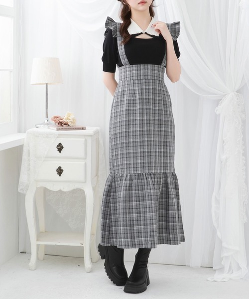 入手困難✨極美品✨MIHO MATHUDAサスペンダースカート ジャンスカ❤︎ DearMyLoveRose（ディアマイラブローズ） スカート フリルサスペンダー