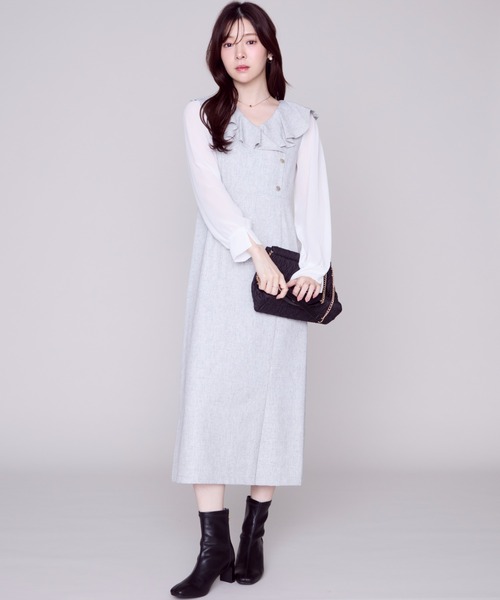 MISCH MASCH（ミッシュマッシュ） ワンピース ラッフルアシメフリル