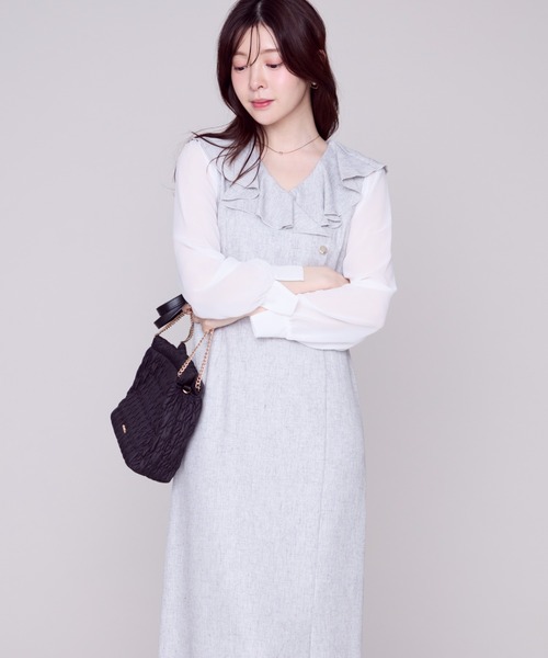 MISCH MASCH（ミッシュマッシュ） ワンピース ラッフルアシメフリル